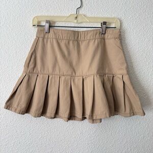 Forever 21 khaki Pleated Mini Skirt Size XS